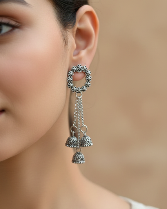 Multi-tier Jhumkas