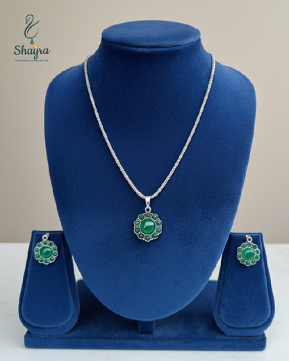 Vintage Forest Flower Long Chain Set (Nature-inspired vibe)