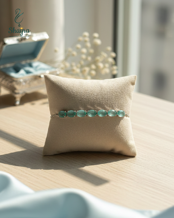 Serene Sea-Foam Stone Bangle (Nature-inspired)