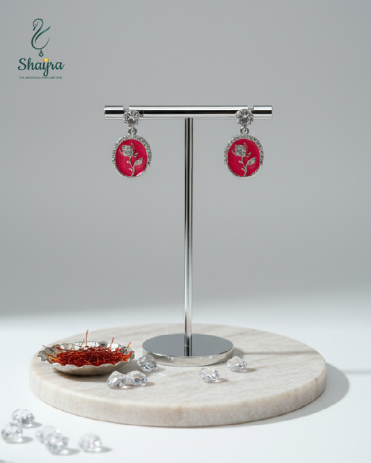 Rose Drop Earrings
