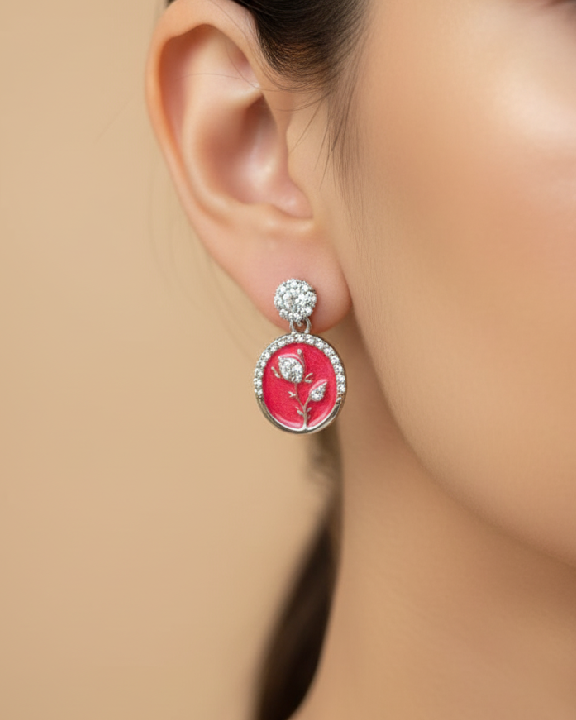 Rose Drop Earrings