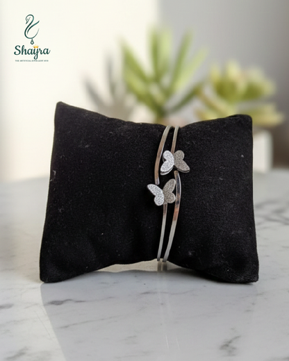 The Ethereal Twin Butterfly Cuff (Premium feel)
