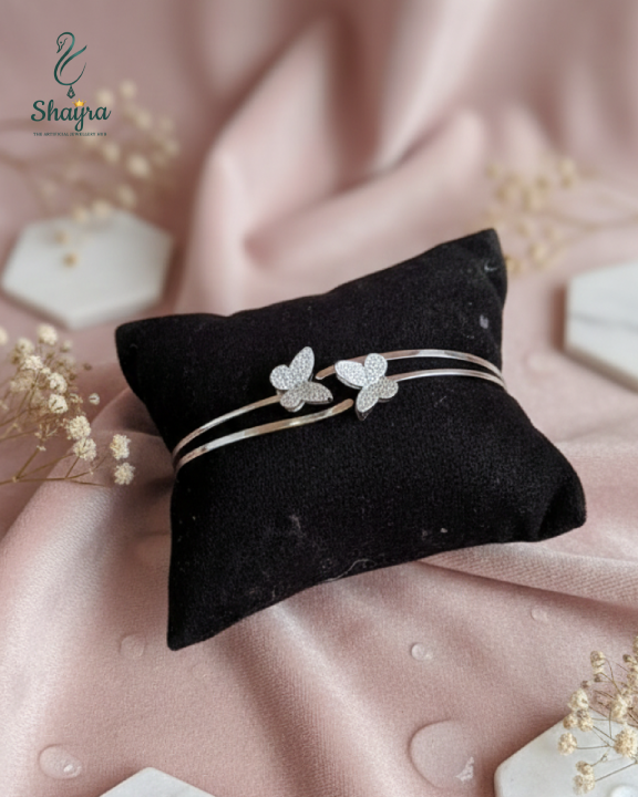 The Ethereal Twin Butterfly Cuff (Premium feel)